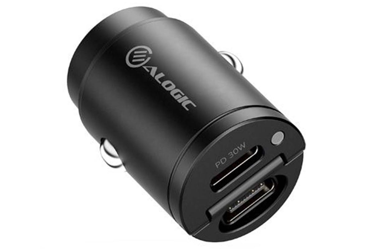 Alogic 30W Rapid Power 2 x USB-C Mini Car Charger