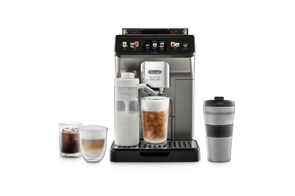 DeLonghi Eletta Explore Fully Automatic Coffee Machine | ECAM450.86.T | Titanium