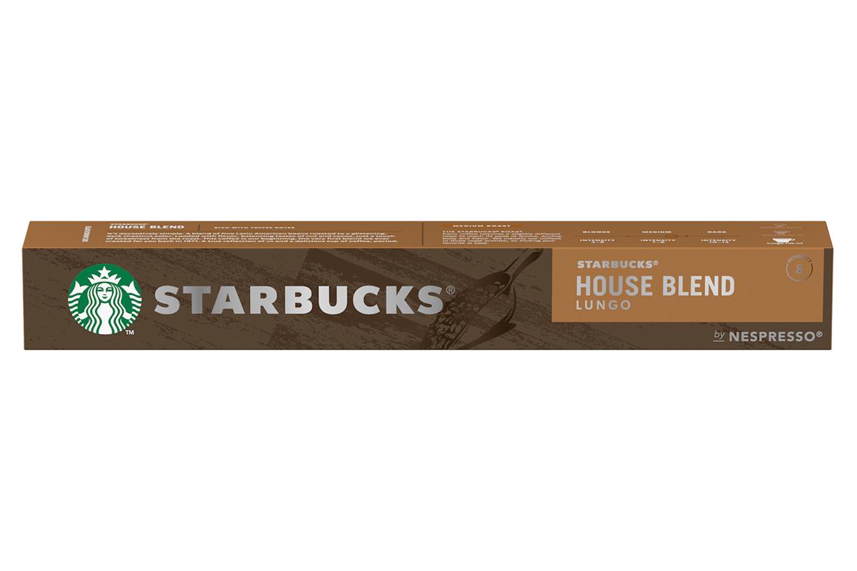 Starbucks by Nespresso House Blend Lungo Coffee Pods |10 Pods