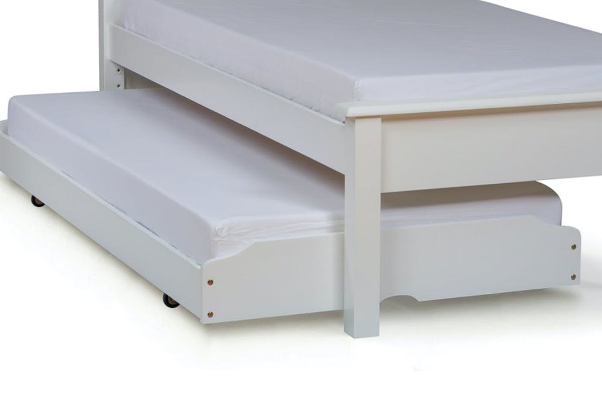 Shaker Trundle| Sliding Bed Frame | Single | 3ft| White